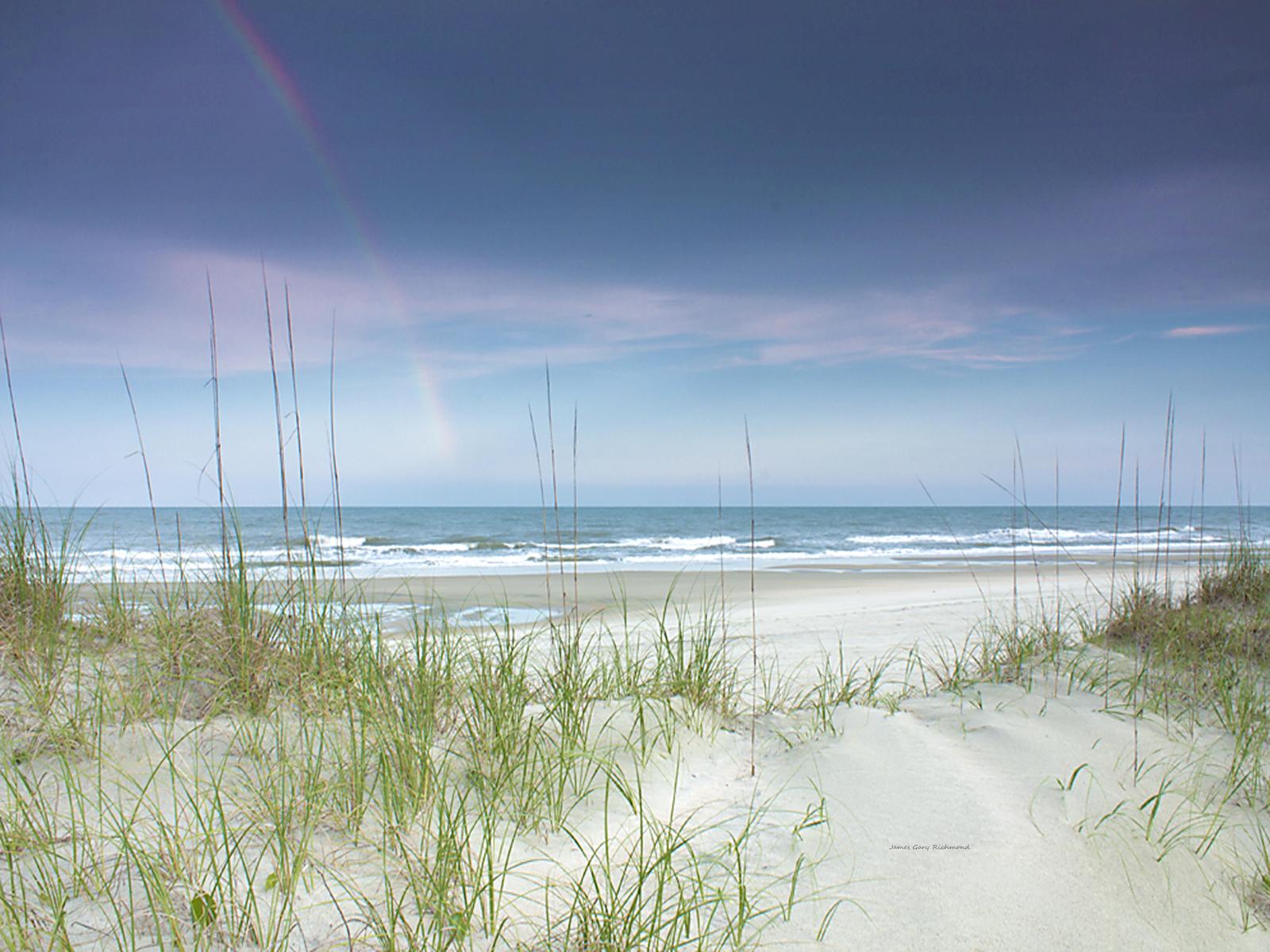 25054  beaches seascape, coastal, rainbow,, .jpg
