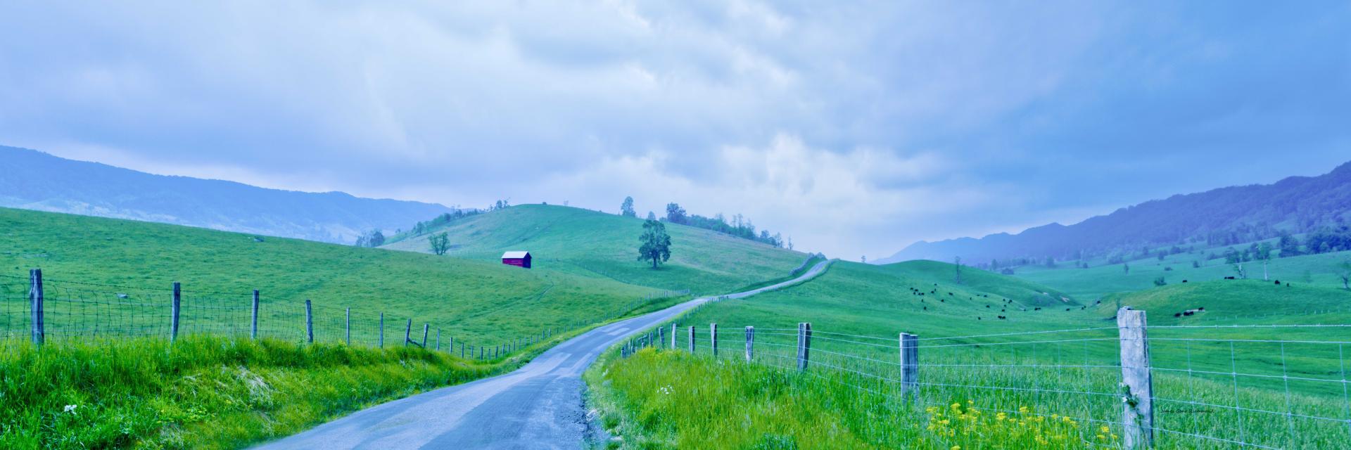 33328p nature, country road, red barn, pasture, rolling hills,,.jpg