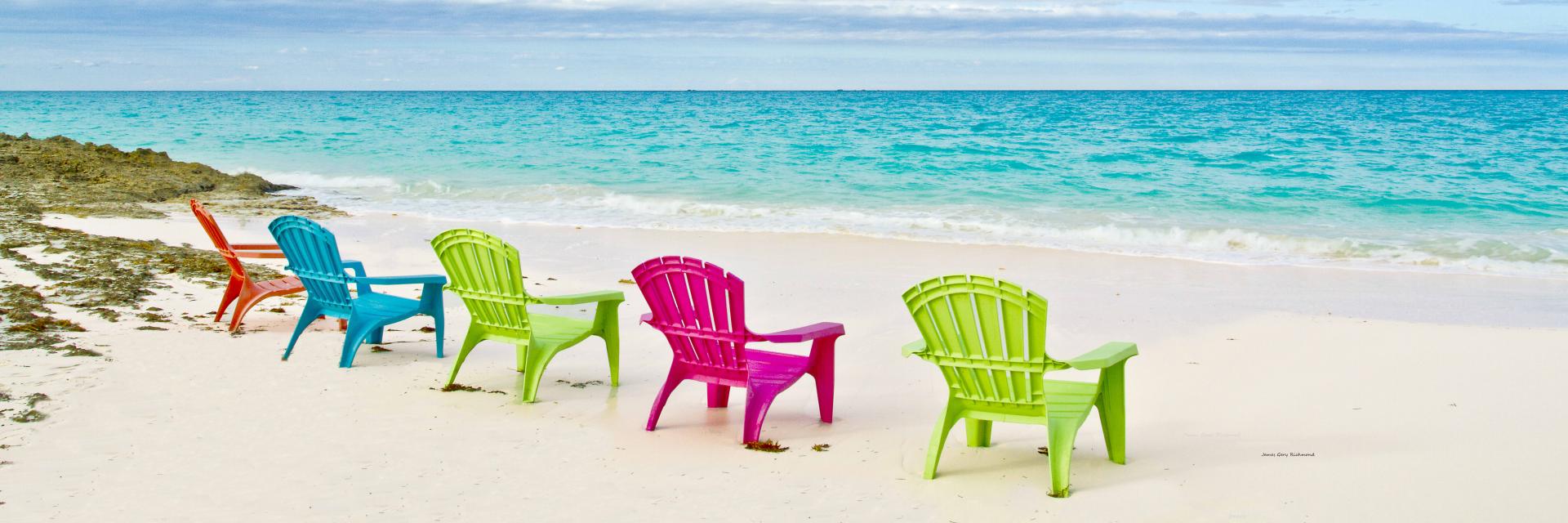 39993p  surf colorful chairs beach water tropical coastal bahamas  islands seascape,, .jpg