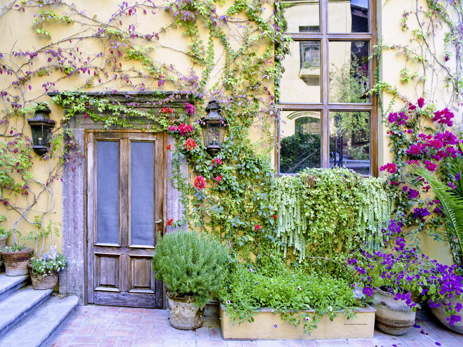 15174 architecture, doors, windows, floral, courtyards, .jpg