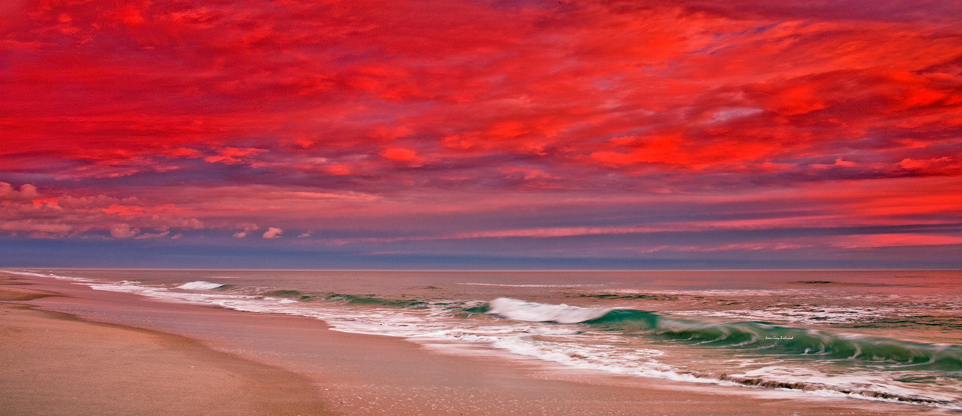 27209p  seascape, sunrise, beach, surf, .jpg