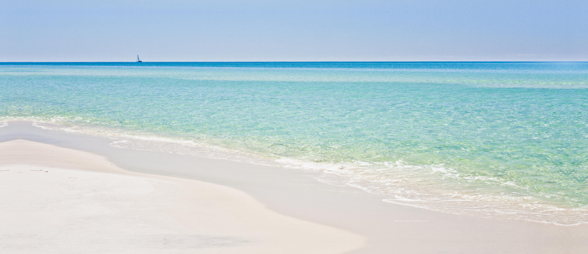 28006p seascape, aqua water, sailboat, beach .jpg