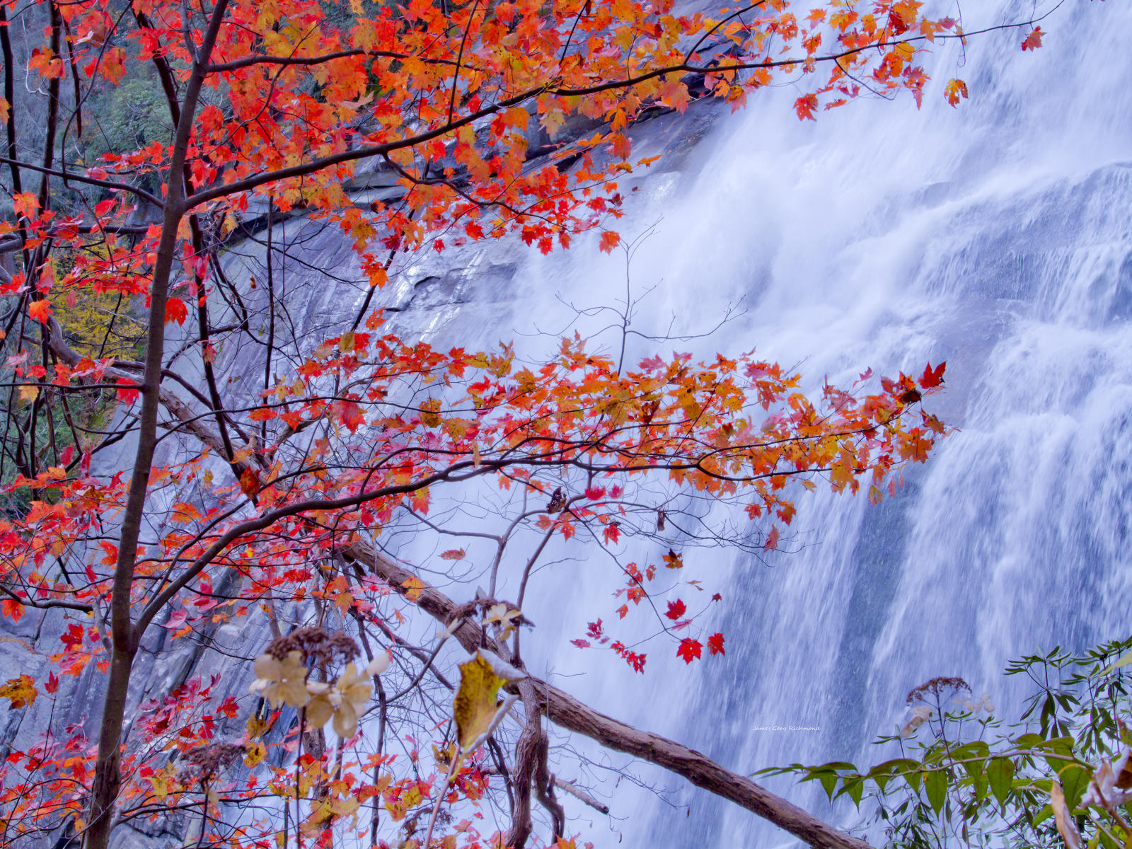 32297 nature, rainbow fall, fall leaf change, .jpg