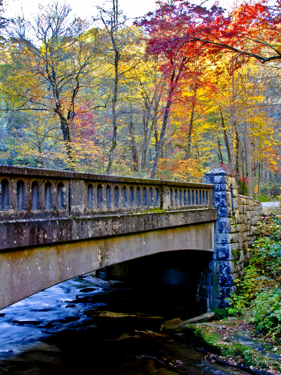 37649 nature, north carolina fall, river, bridge, .jpg