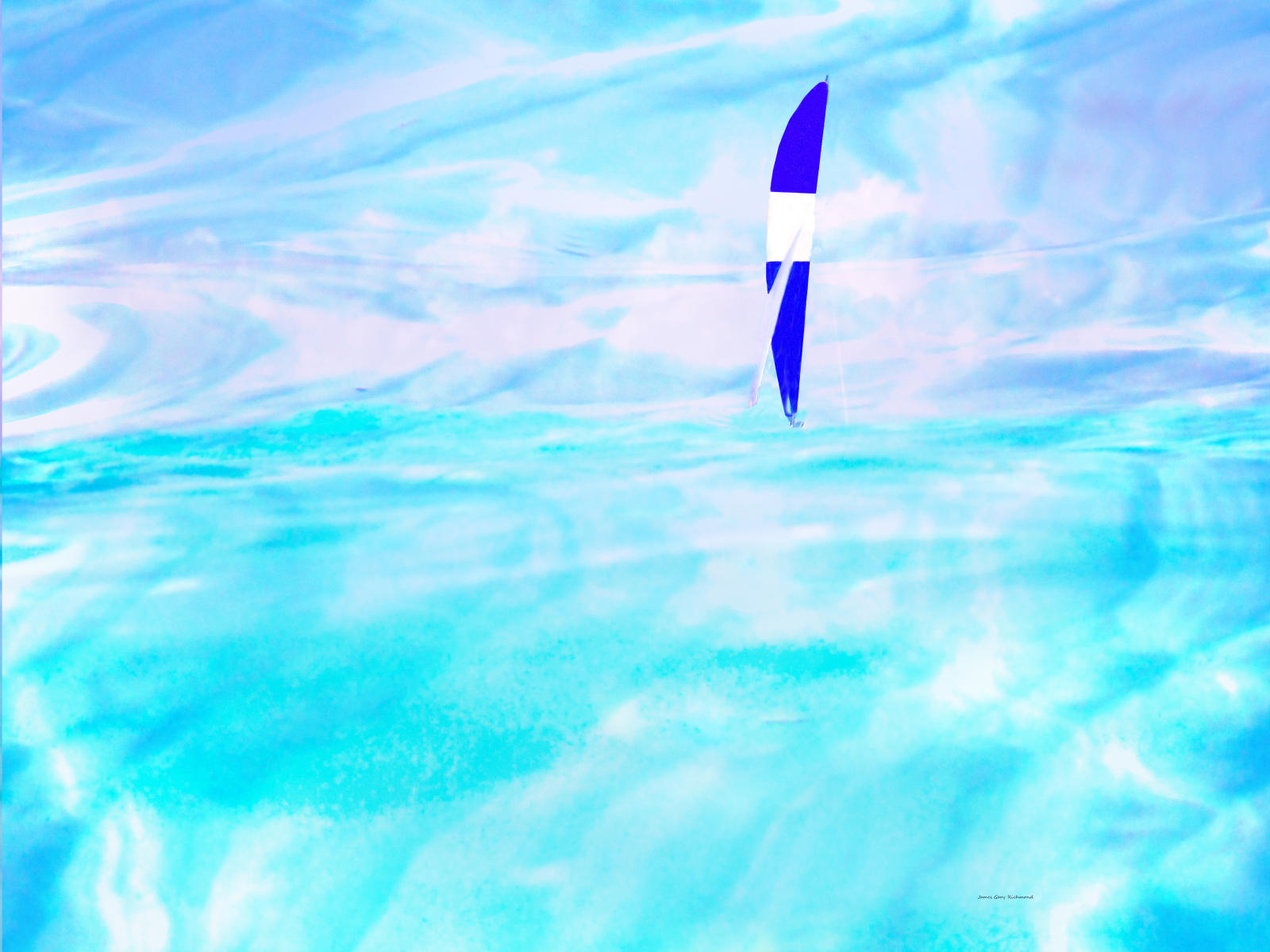 64284a seascape, abstract caribbean, sailboat, seascape, .jpg