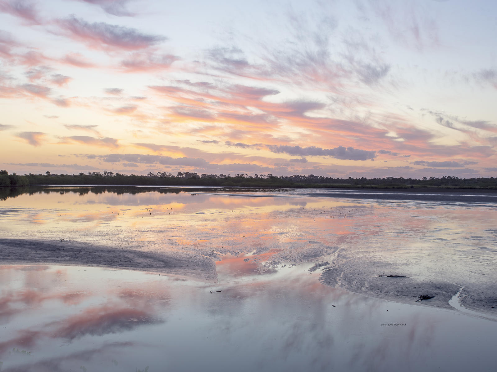 61403  nature, wetlands, sunrise, reflections, .jpg